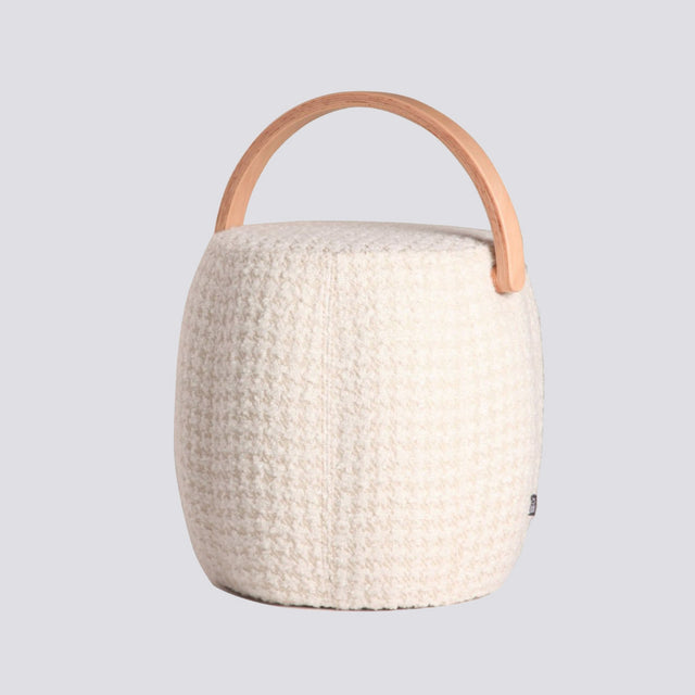 Bakrac Pouf Snow White Natural