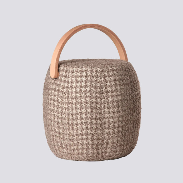 Bakraç Pouf Mink Natural