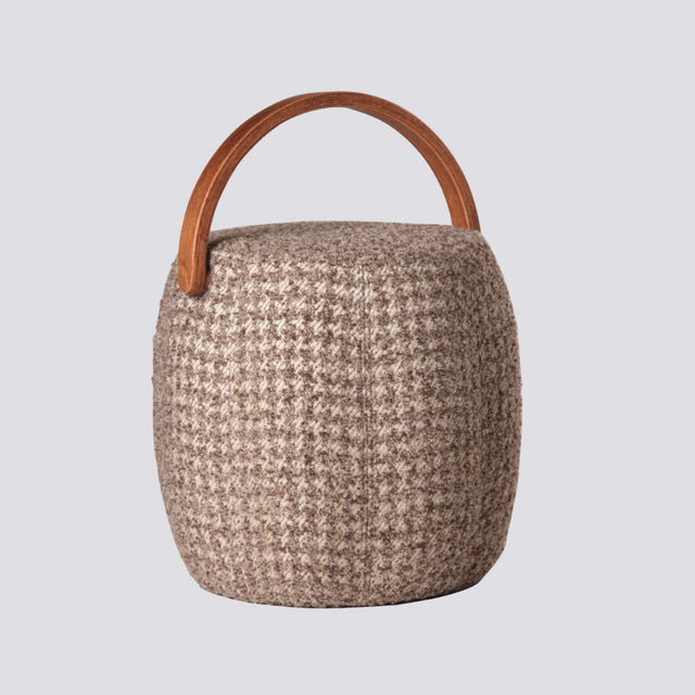Bakraç Pouf Mink Walnut