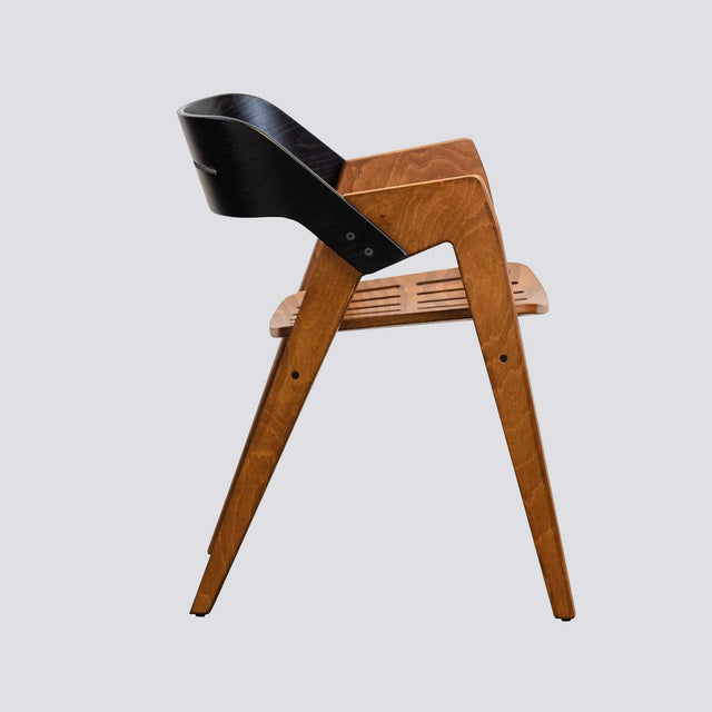 Nest Garden Chair Transparent Black-Light Walnut