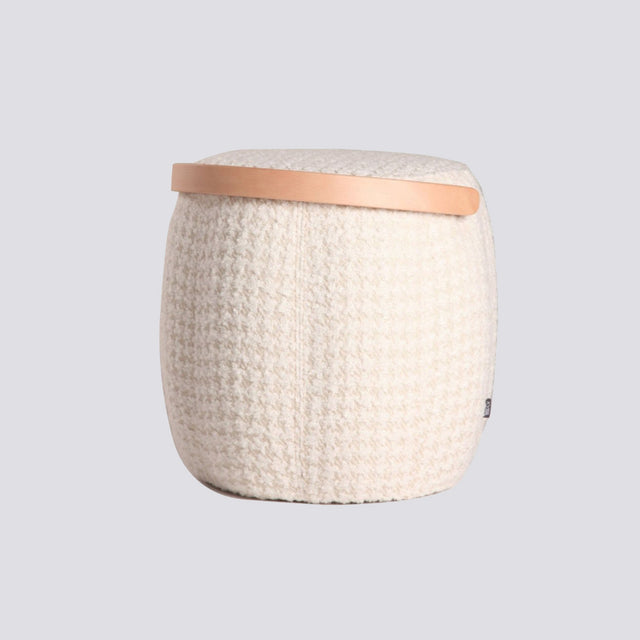 Bakrac Pouf Snow White Natural