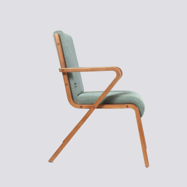 Sofaline Kolçaklı Sandalye Açık Ceviz