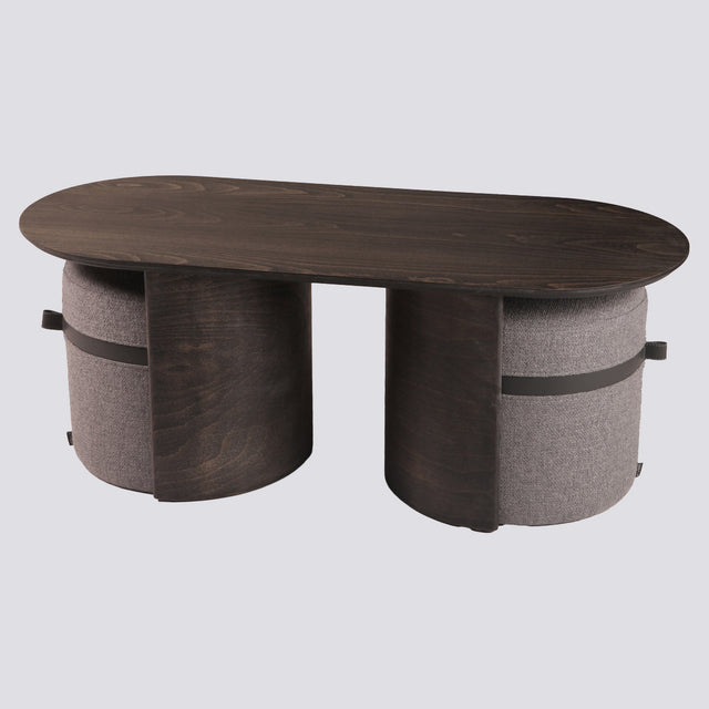 Kanguru Sehpa+2 Puf Takım