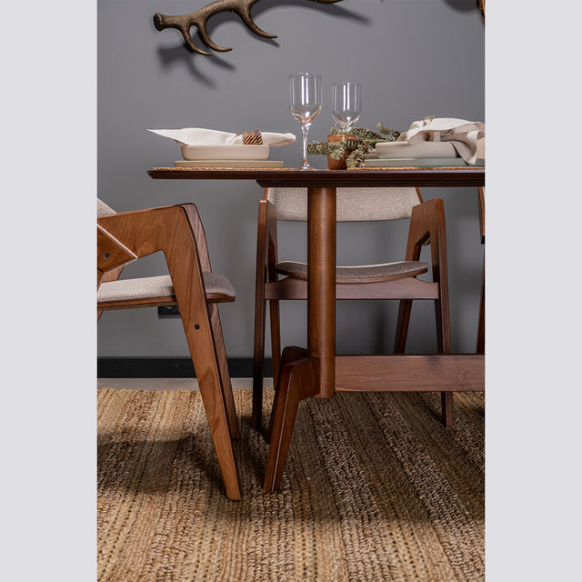 Gotham Elips Masa Açık Ceviz