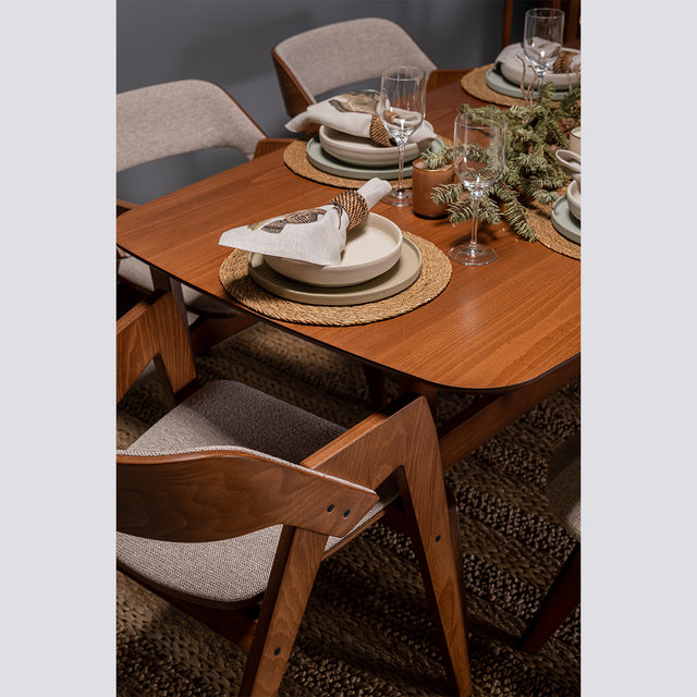 Gotham Elips Masa Açık Ceviz