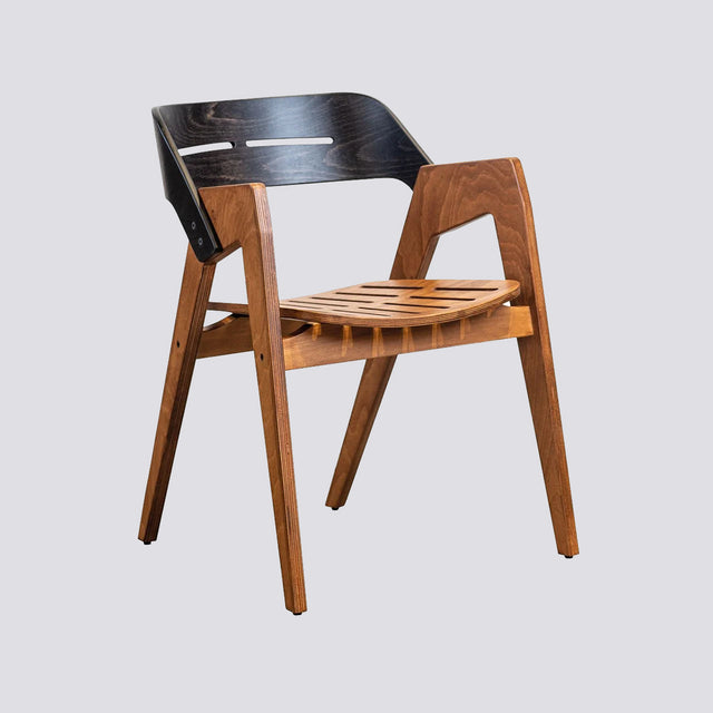 Nest Garden Chair Transparent Black-Light Walnut