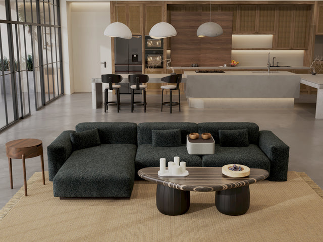 Tierra 3'lü Daybed Koltuk - Koyu Gri