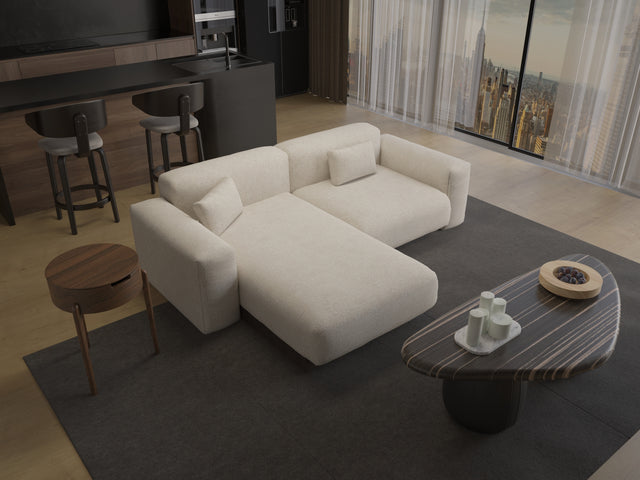 Tierra 2'li  L Koltuk - Krem