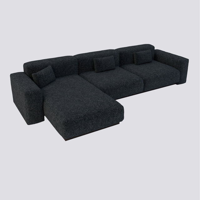 Tierra 3'lü Daybed Koltuk - Koyu Gri
