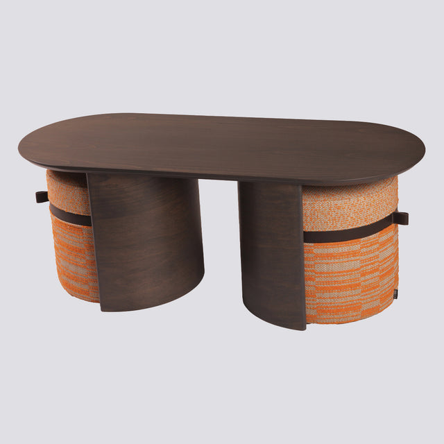 Kanguru Sehpa+2 Puf Takım