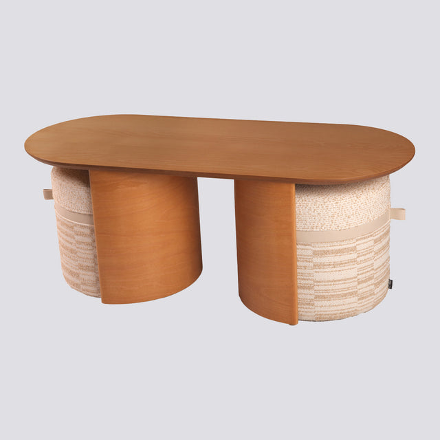 Kanguru Sehpa+2 Puf Takım