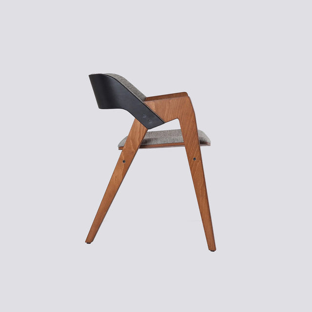 Nest Back Transparent Black Body Light Walnut