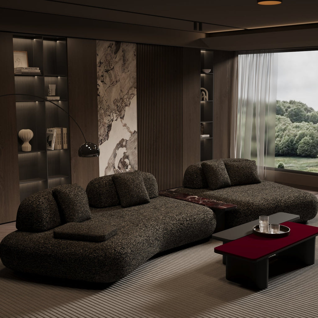 Ruby Triple L-Shaped Sofa with End Table Module