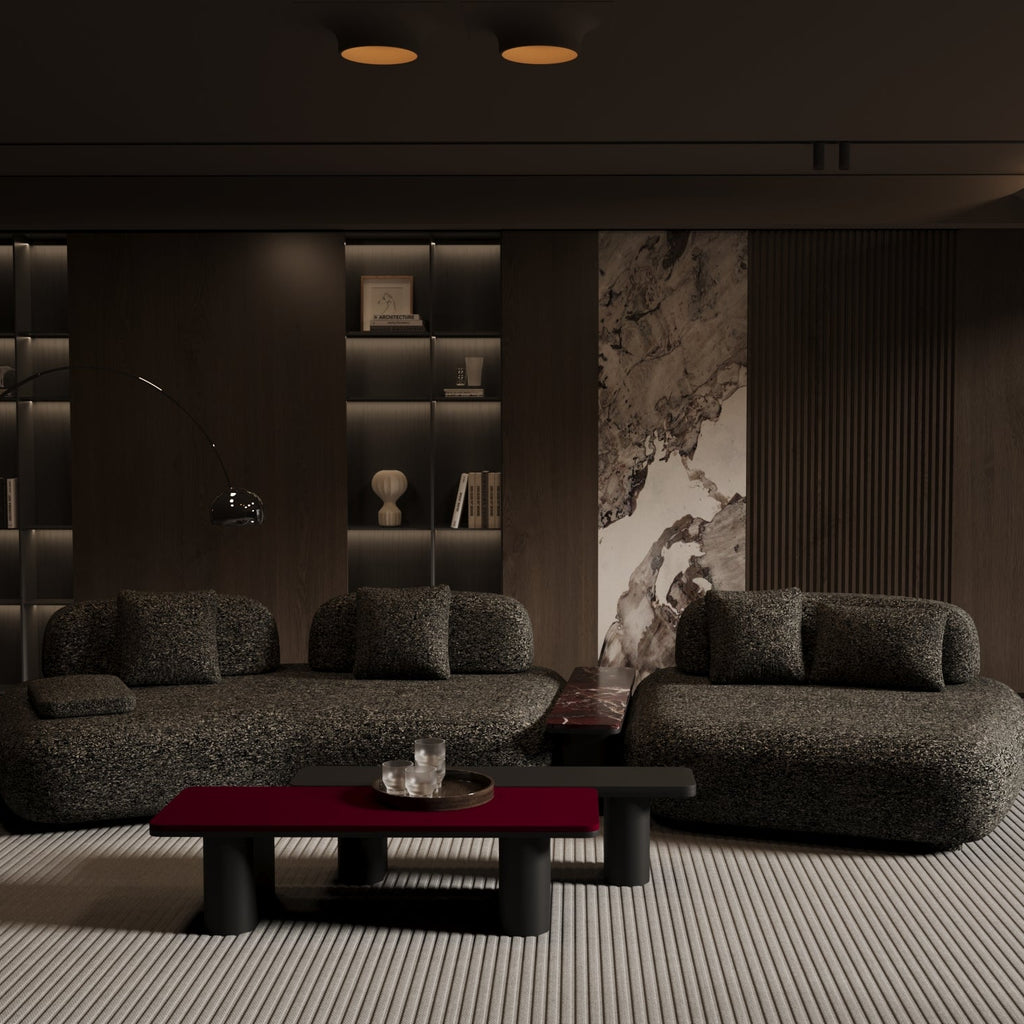 Ruby Triple L-Shaped Sofa with End Table Module