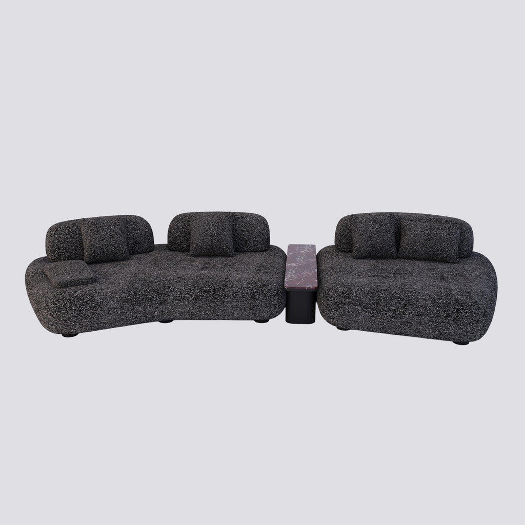 Ruby Triple L-Shaped Sofa with End Table Module