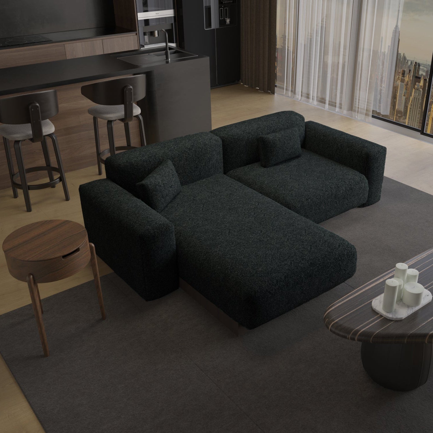 Tierra Two-Seater L-Shaped Sofa