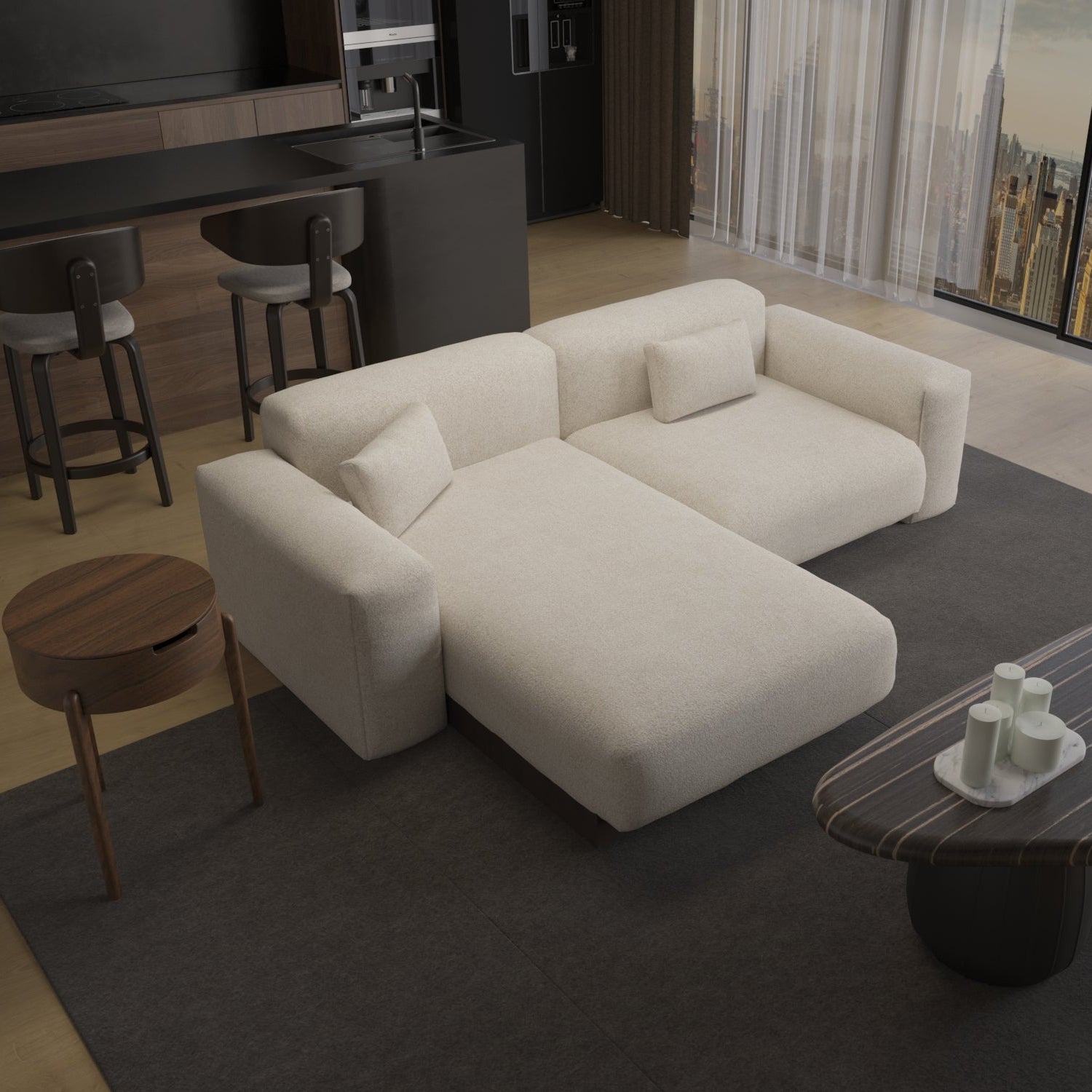 Tierra Two-Seater L-Shaped Sofa