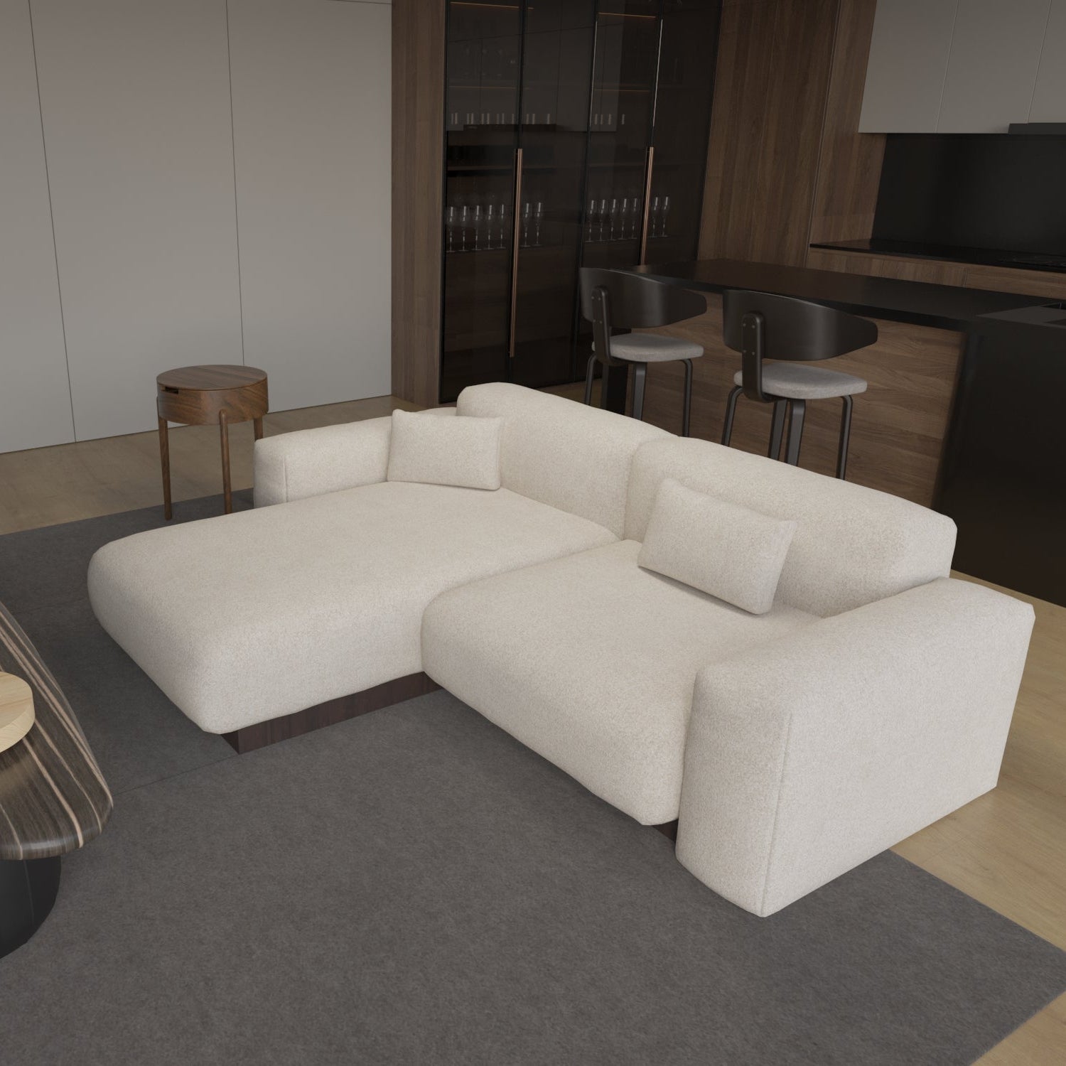 Tierra Two-Seater L-Shaped Sofa