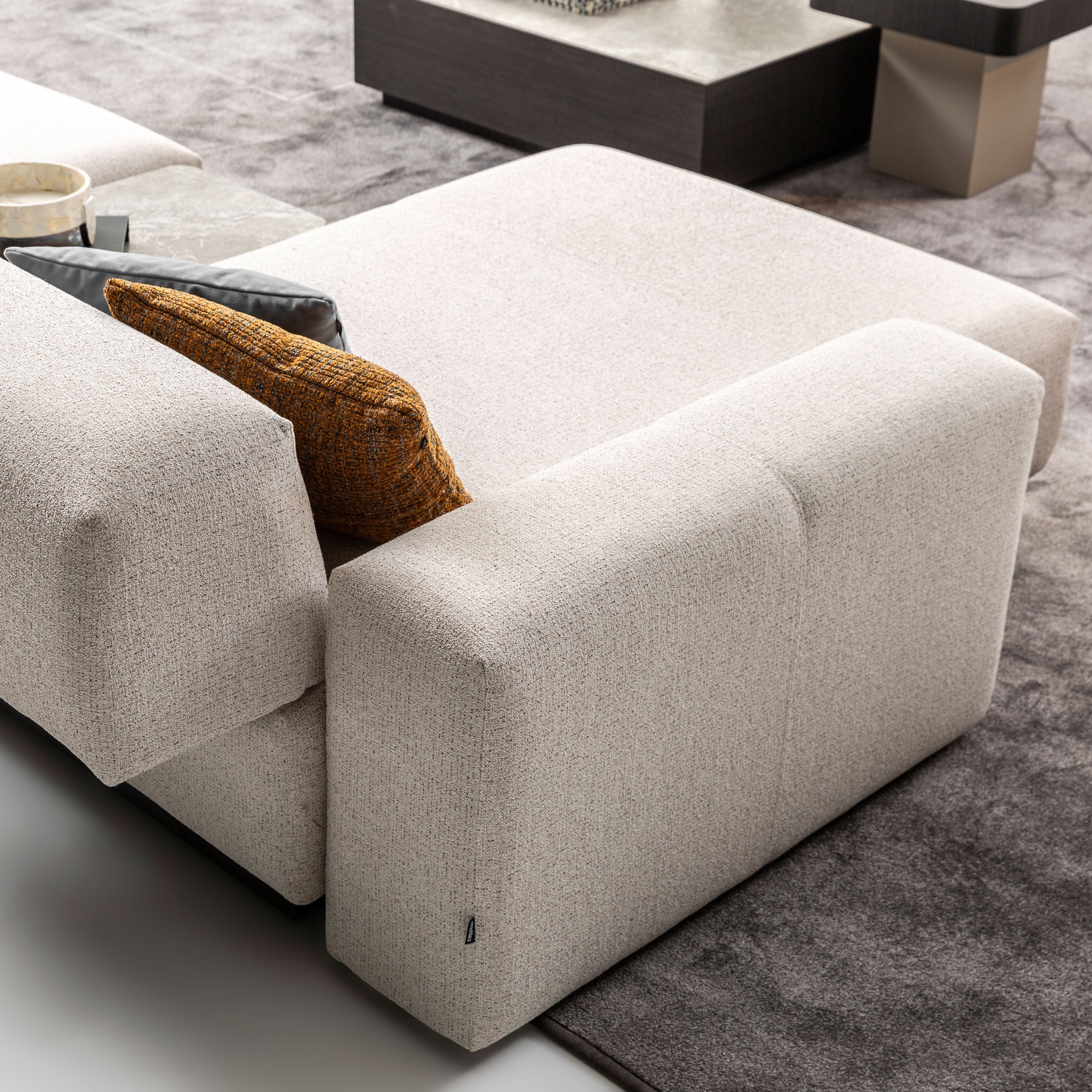 Tierra Triple Daybed Sofa with Side Table Module
