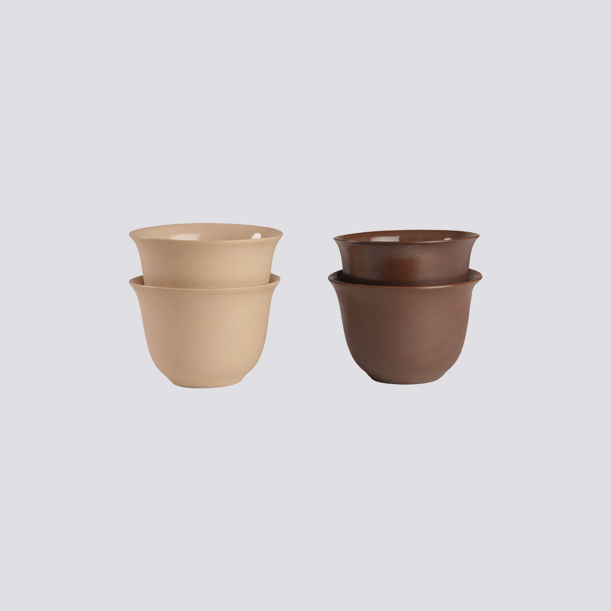 Sole Coffe Cup / Cream & Dark Brown