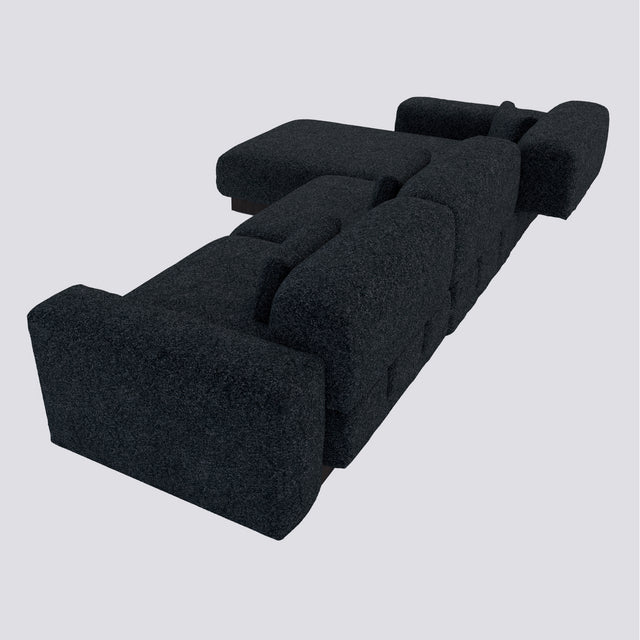 Tierra 3'lü Daybed Koltuk - Koyu Gri